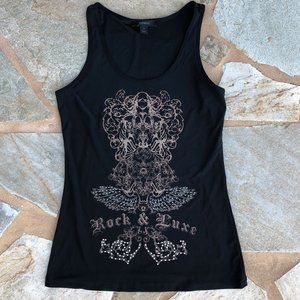 Express Black Graphic tank top